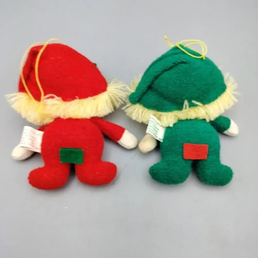 Vintage RUSS BERRIE & Co Plush Kids Ornaments 4